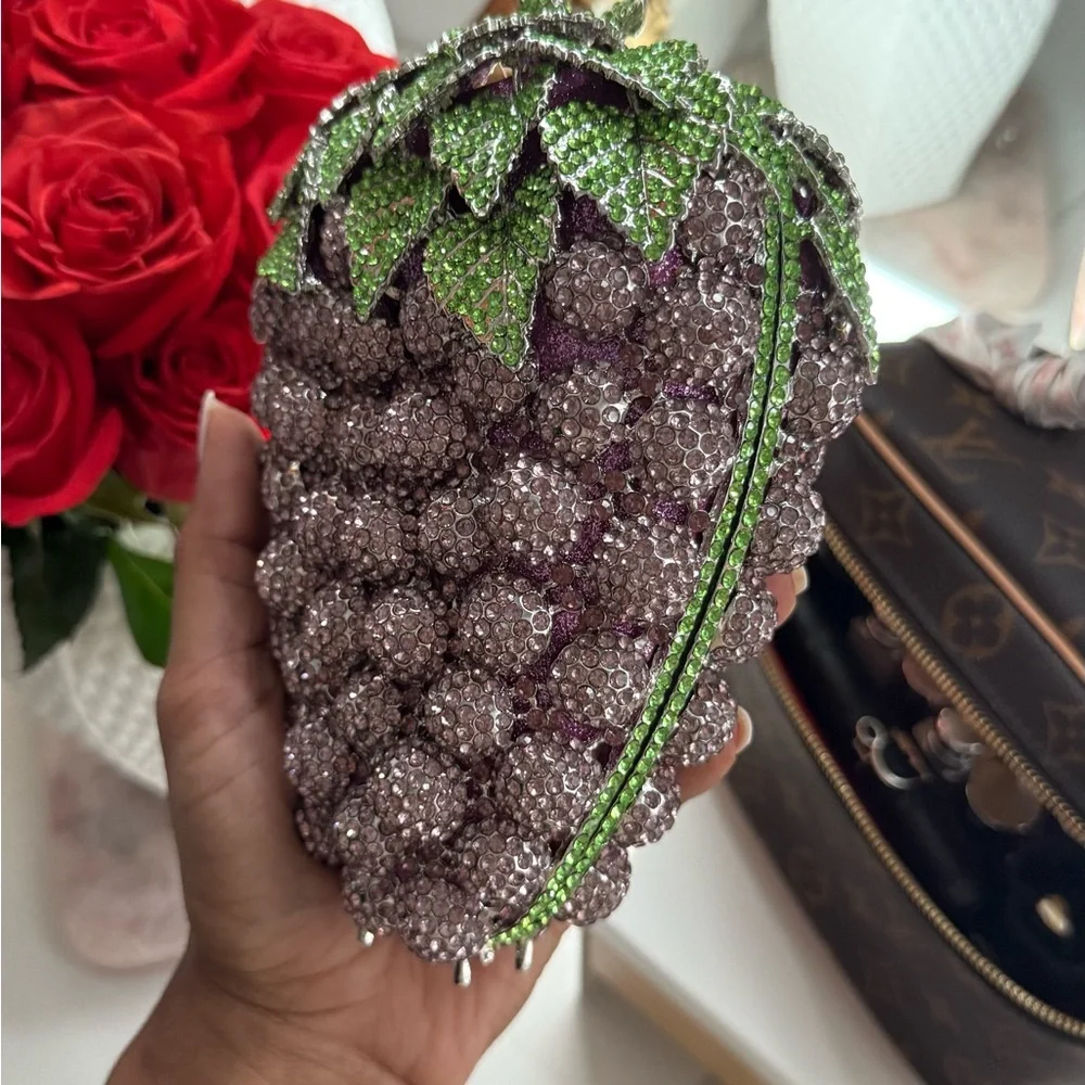 Sparkling Purple Grape Clutch - Picture 4 of 5